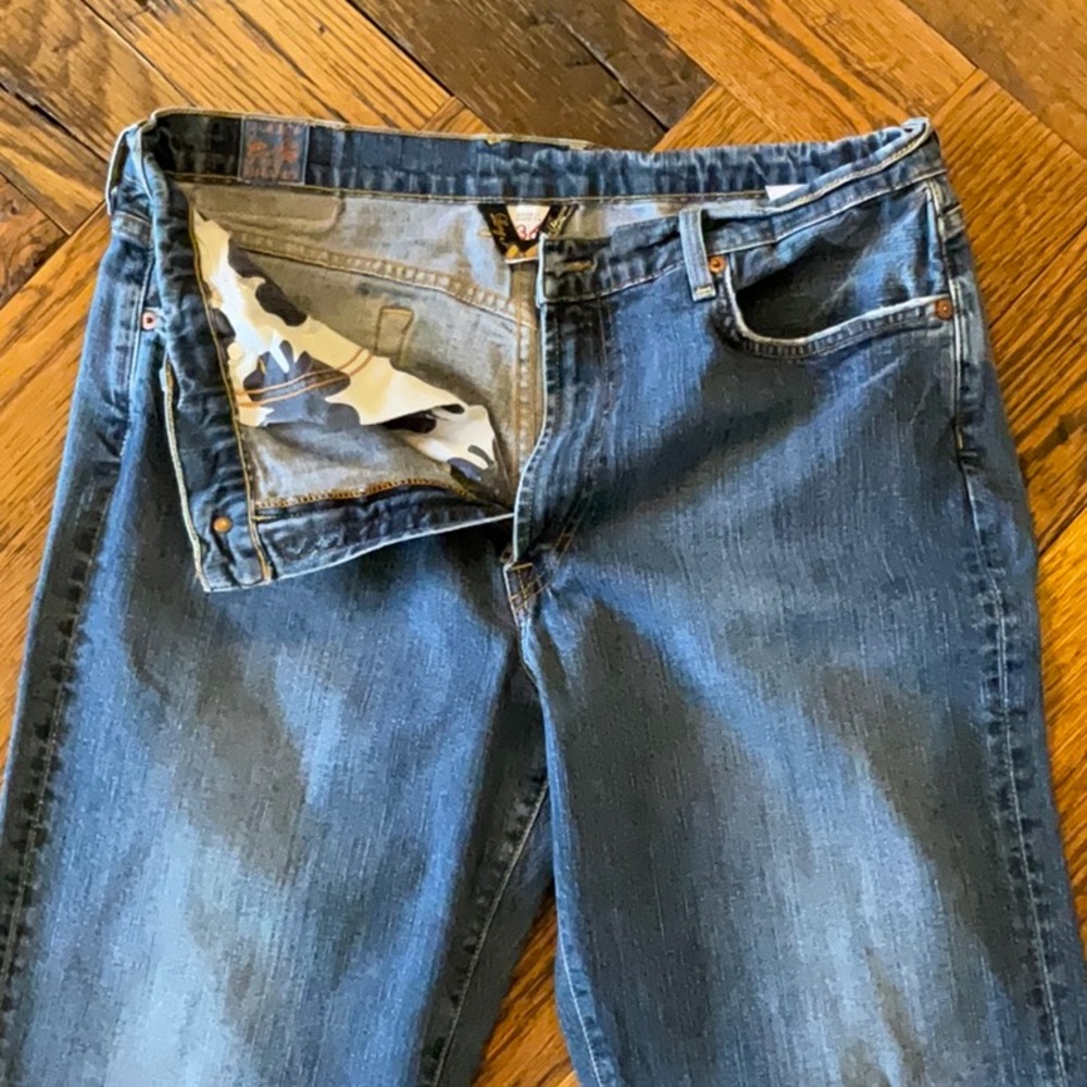 Men’s lucky brand bootleg zip fly size 36 jeans